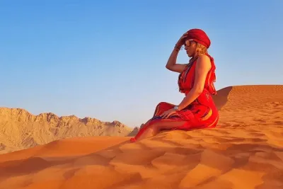 Red Dunes Safari at Al khayma Camp Tour with Camel Ride Included