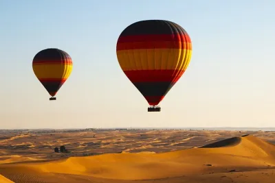 Hot Air Balloon Deluxe Flight, Camel Ride, Falcon Photo