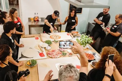 Rome Pizza & Tiramisù Cooking Class with Unlimited Wine