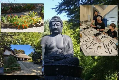 Private Calligraphy class and Tokyo Great Buddha area walking