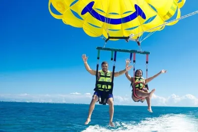 Cancun Combo Adventure: 4 Reef Snorkeling Stops & Parasailing