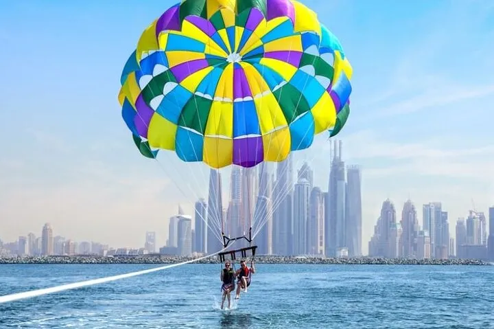 Parasailing in Dubai Burj View - With Transfer Option