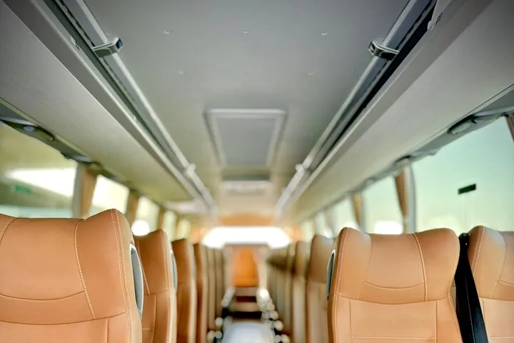Dubai half day chauffer by big Luxury bus 50 seater for big Group