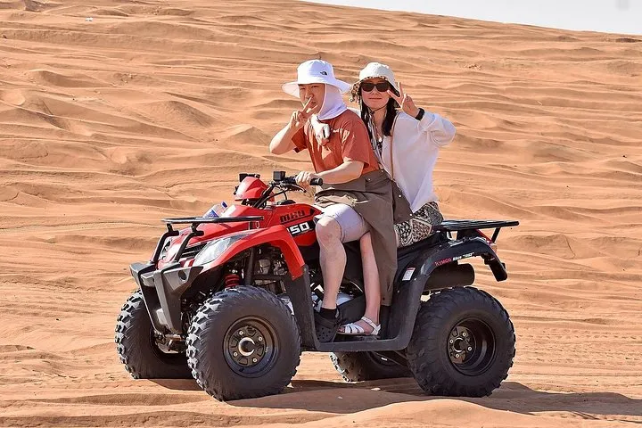 Dubai Desert Safari Tour with Quad Bike, Camel Ride & BBQ Dinner