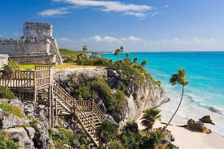 5x1 Tour: Tulum Coba Cenote Mayan Village and Playa del Carmen