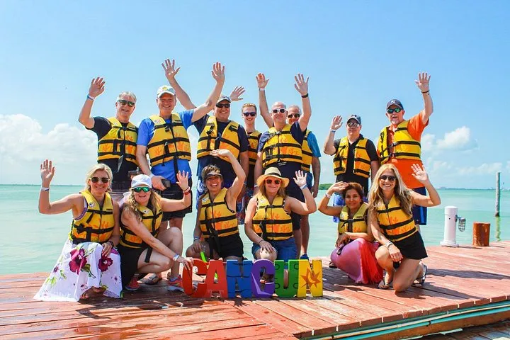 Jungle Tour In Cancun, drive a speedboat through the lagoon
