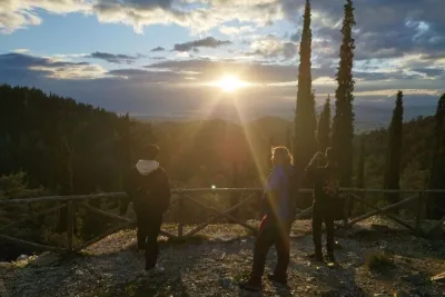 Athens Sunset Hymettus Mountain Hike
