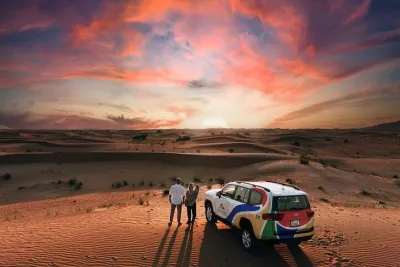 Dubai Evening Desert Safari: Sandboarding, BBQ, Camel Ride & more