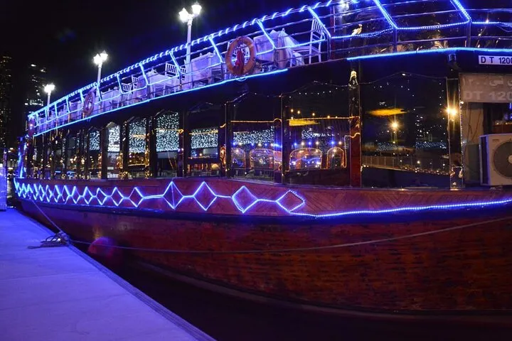 Dubai Marina Unique Dhow Cruise Buffet Dinner and live show