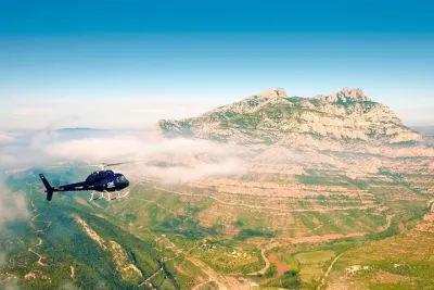 Montserrat Helicopter Flight, Monastery Visir & Cava Tasting