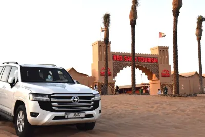 Experience the Desert Safari BBQ, Dinner Camel Ride Sandboarding