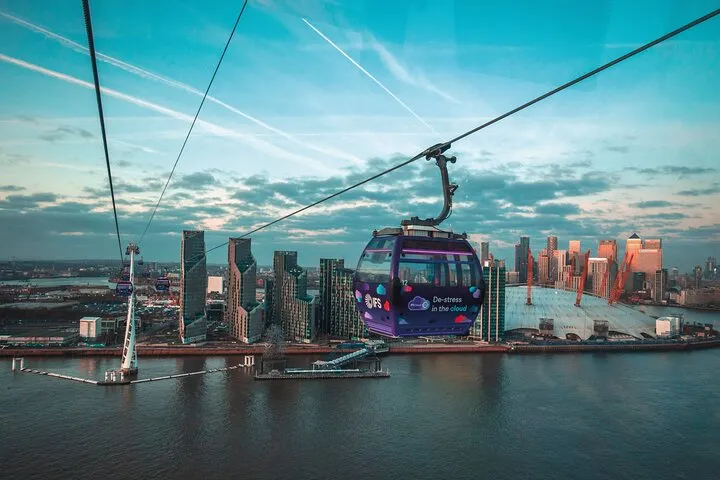 London Cable Car + Uber Boat Hop-On Hop-Off 1 Day River Pass