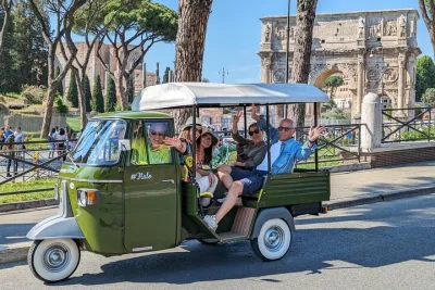 Private Tour Piaggio Ape Car Appia Antica & Food Tour