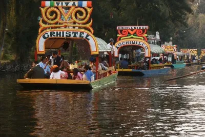 Fiesta on a Trajinera, Tacos, Drinks and Visit Coyoacan