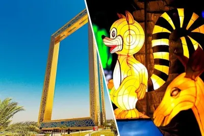 Dubai Frame and Dubai Garden Glow Tickets