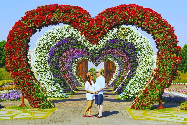Dubai Miracle Garden Admission Ticket with Private Transfers