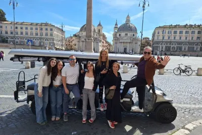 Rome Golf Cart Small Group Tour: Landmarks, Views and Fountains