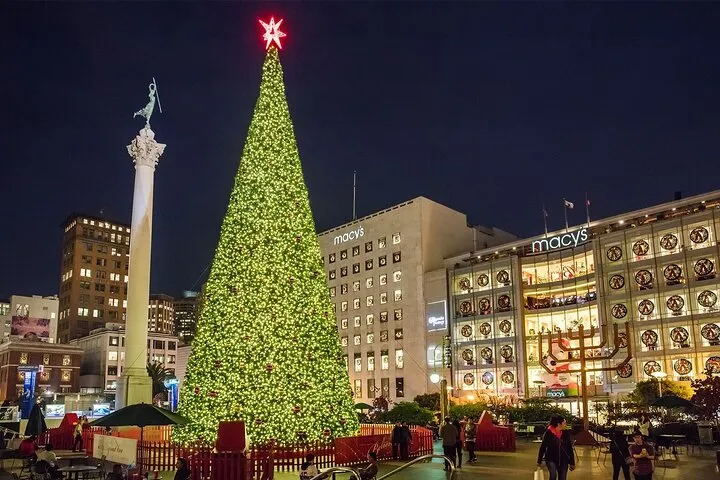 San Francisco Holiday Lights Tour by Open-top Bus with Live Guide
