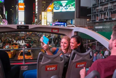 New York Big Bus Sightseeing Night Tour by Open-top Bus