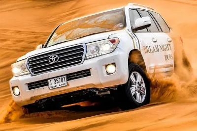 Premium Desert Safari: Free Transfer 5* Dinner Sandsurf Shows