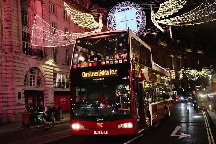London Christmas Lights Open-Top Bus Tour with Live Guide