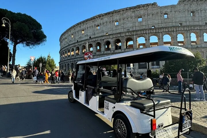 1,5H Gianicolo and Trastevere Tour on a Golf Cart