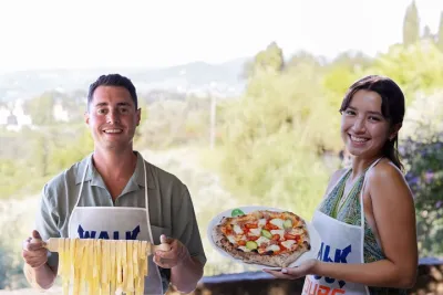 Florence Pizza or Pasta Class & Gelato Making at a Tuscan Farm