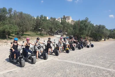 Acropolis E Bike Adventure and Private Athens Seaside Tour