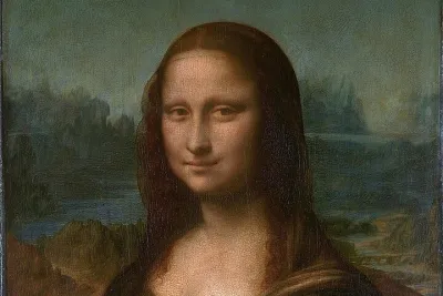 Louvre museum with small group