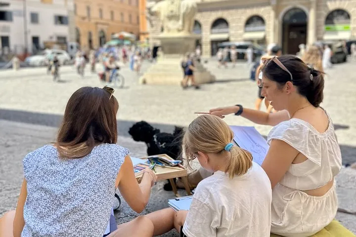 Private Family Scavenger Hunt & Art Lab Tour – Rome Landmarks