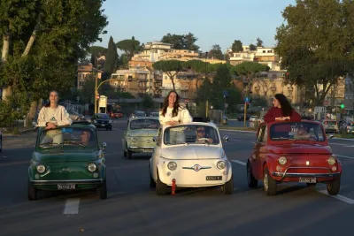 Rome Private Fiat 500 Tour: City Highlights & Local Food Tasting