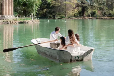 Rome : rowing boat of Lake Villa Borghese + photo shoot