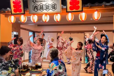 Bon Dance Izakaya in Shinjuku Tokyo