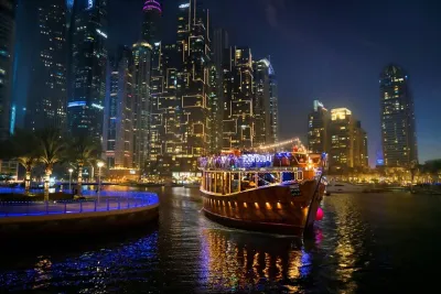 Dubai Luxury Marina Dhow Cruise with Gourmet Indian Dinner
