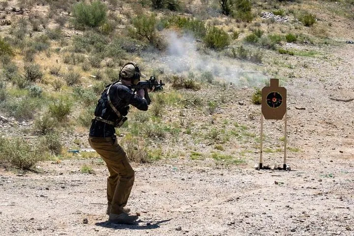 Boulder City Shooting Adventure with Las Vegas Shuttle
