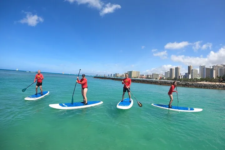 Family, Private & Group Standup Paddle Lessons in Waikiki