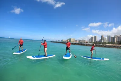Family, Private & Group Standup Paddle Lessons in Waikiki