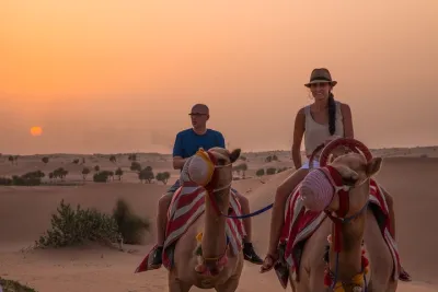 Dubai: Evening Camel Caravan, Bedouin Dinner at Al Marmoom Oasis