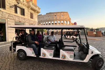Rome 4 hours Golf Cart Private Sight Seeing Group Tour