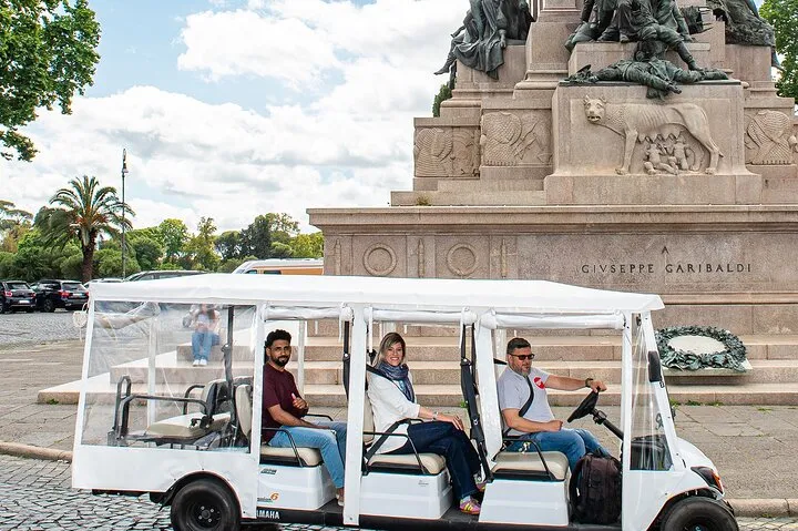Private Rome Golf Cart Tour Hidden Gems with Coffee & Gelato