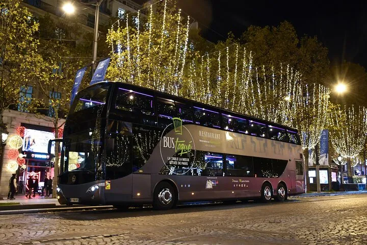 Champs-Elysées Dinner Paris by Night on a Panoramic Bus