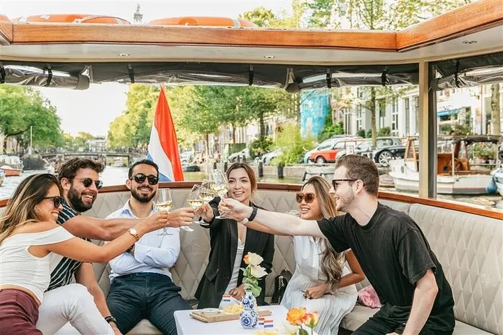 Amsterdam Canal Cruise with Cheese and Wine