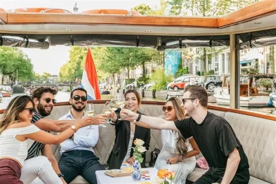 Amsterdam Canal Cruise with Cheese and Wine