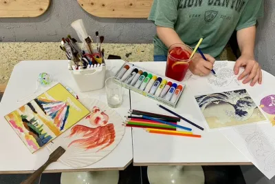 Experience Traditional Japanese Art at a Café for Art Lovers