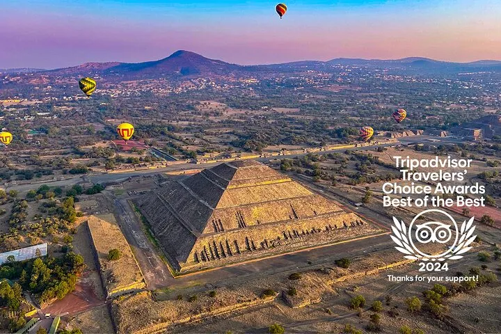 Balloon Flight with Teotihuacan & Guadalupe Shrine Full day Tour