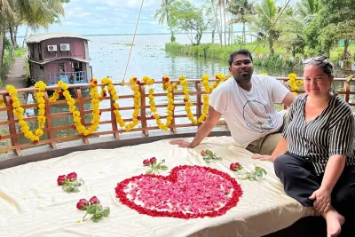 Private luxury Houseboat trip at Alleppy Backwaters.