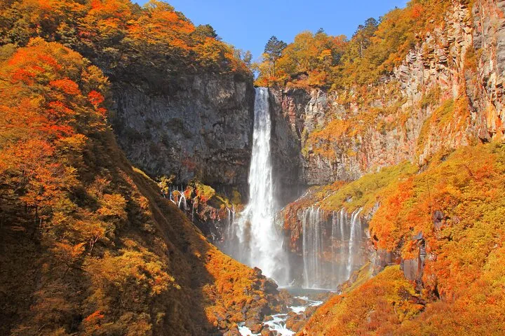 Nikko Autumn Kegon Falls, Lake Chujenji and Toshogu from Tokyo