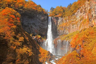 Nikko Autumn Kegon Falls, Lake Chujenji and Toshogu from Tokyo