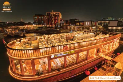 VIP Dhow Cruise at Al Seef 2-Hour with Buffet & Live Tanoura Show