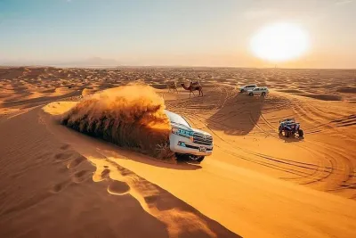 Dubai Evening Desert Safari | Dune Bashing, BBQ & Camel Ride